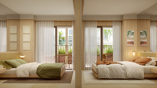 Double suítes: conceito exclusivo de privacidade e conforto 